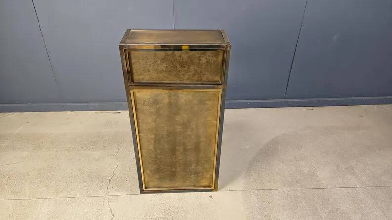 Vintage brass bar counter by Belgochrom, 1970s