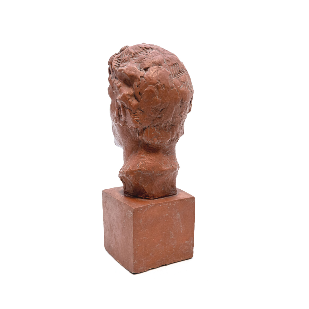 Bust of a man, terracotta print, Victor Demanet (1895-1964)