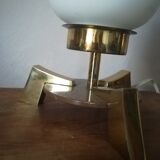 Modernist brass table lamp
