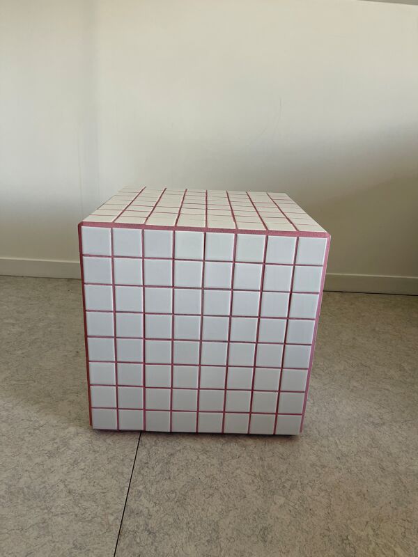 Cubes table d’appoint 40x40 céramique