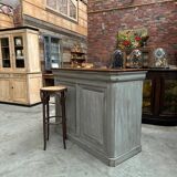 Patinated bar counter