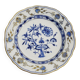 Antique Meissen porcelain plate – blue and gold decoration