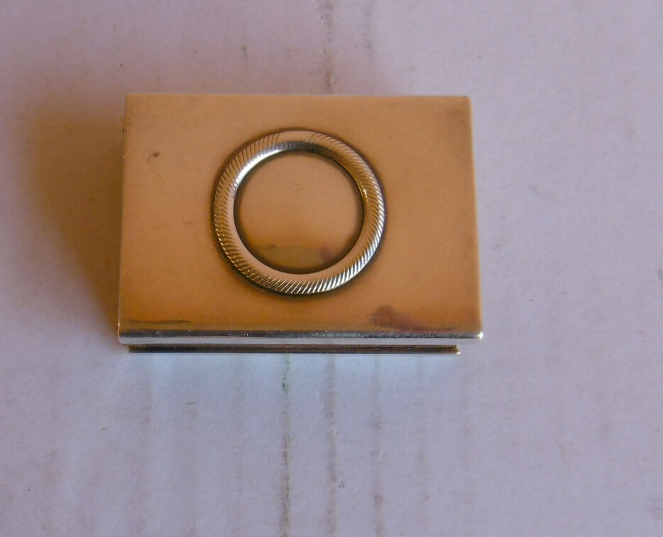 Etui pour allumettes en metal argenté ravinet d'enfert