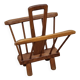 Vintage solid wood magazine rack, 1960s, Scandinavian style