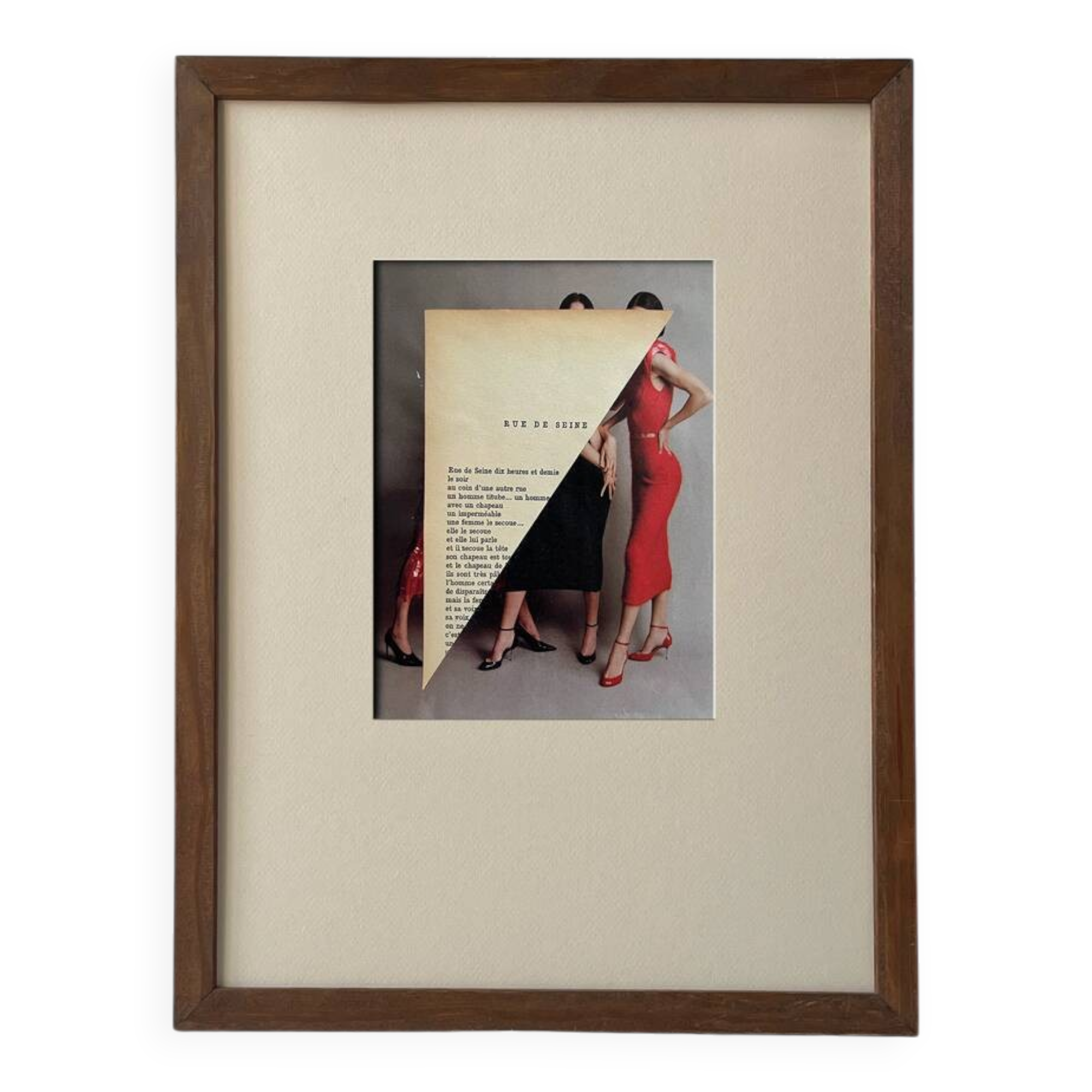 Rue de Seine - Original collage