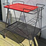 Metal serving trolley by Mathieu Matégot
