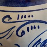 Domingo Punter blue ceramic pitcher, Teruel, 1960