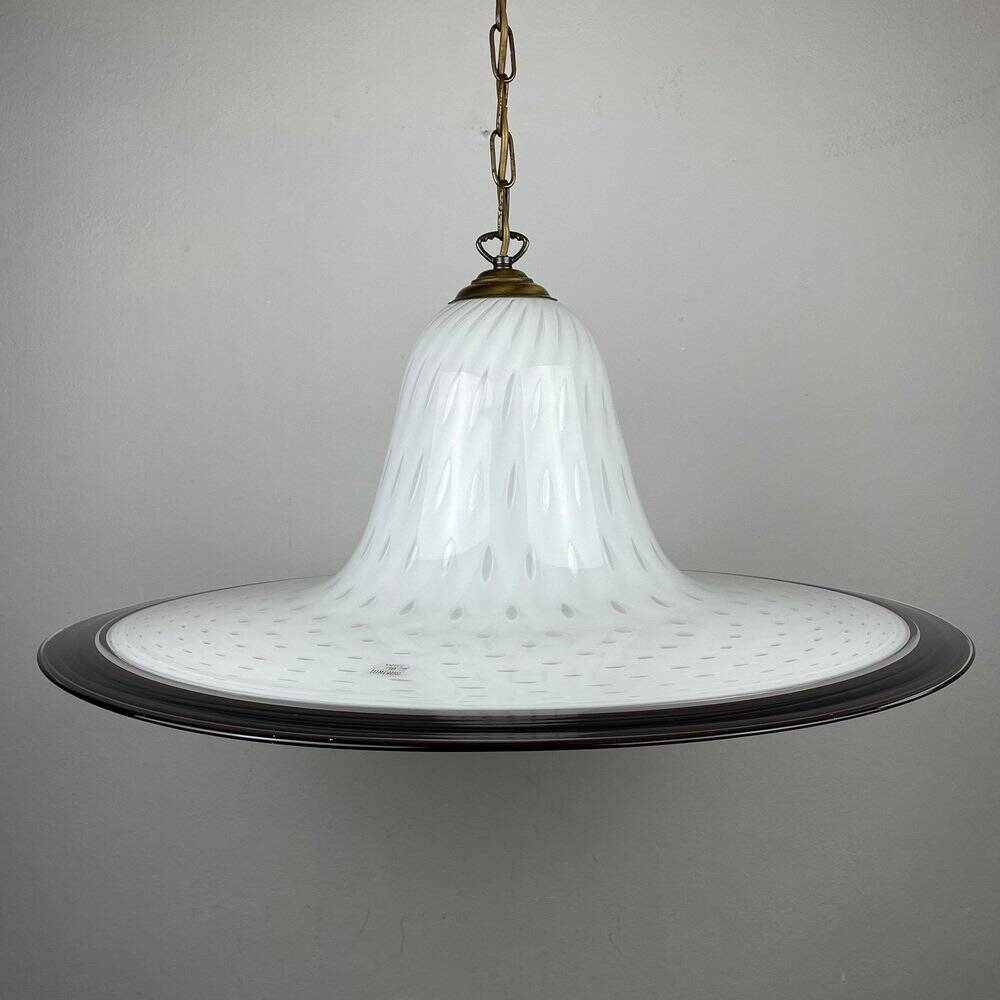 Vintage Murano glass pendant lamp from Vetri Murano, Italy, 1970s.
