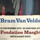 Original lithograph poster by Bram Van Veld, fondation Maeght, 1974