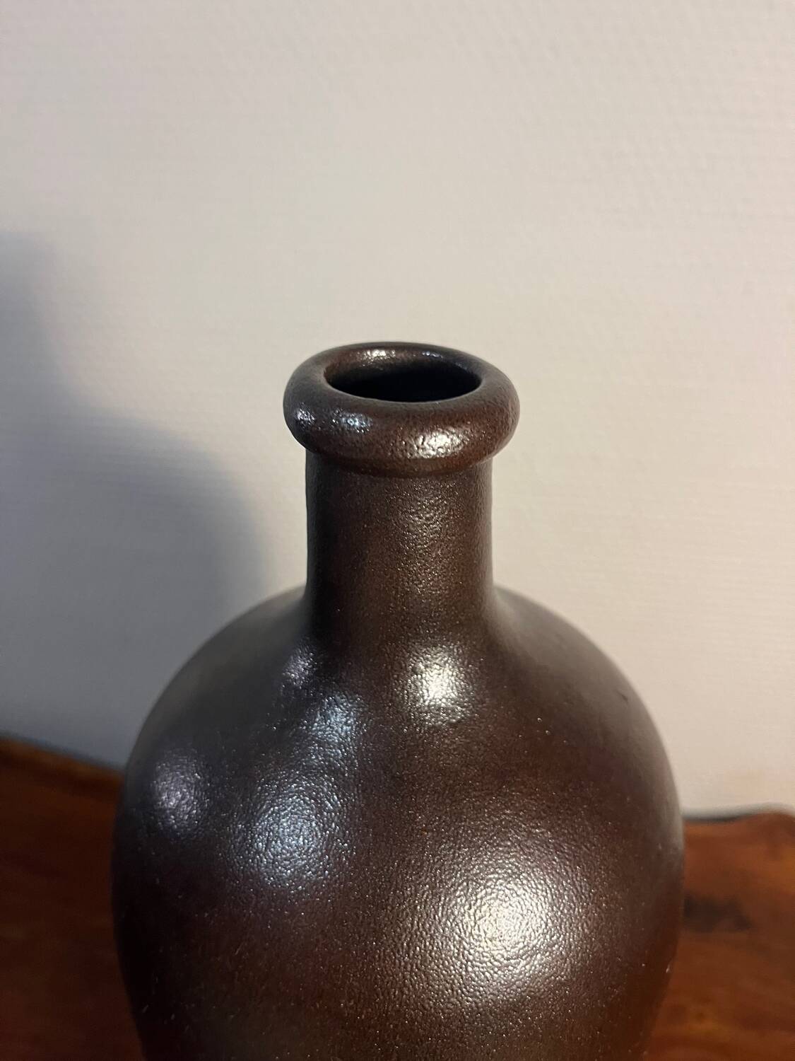 Stoneware pitcher vase Jean Dubost 1950