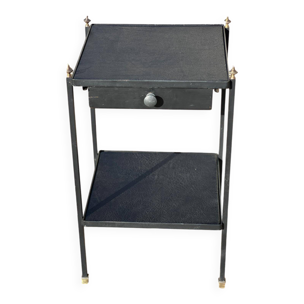 Table d’appoint, chevet dans le style de Jacques Adnet, France 1950