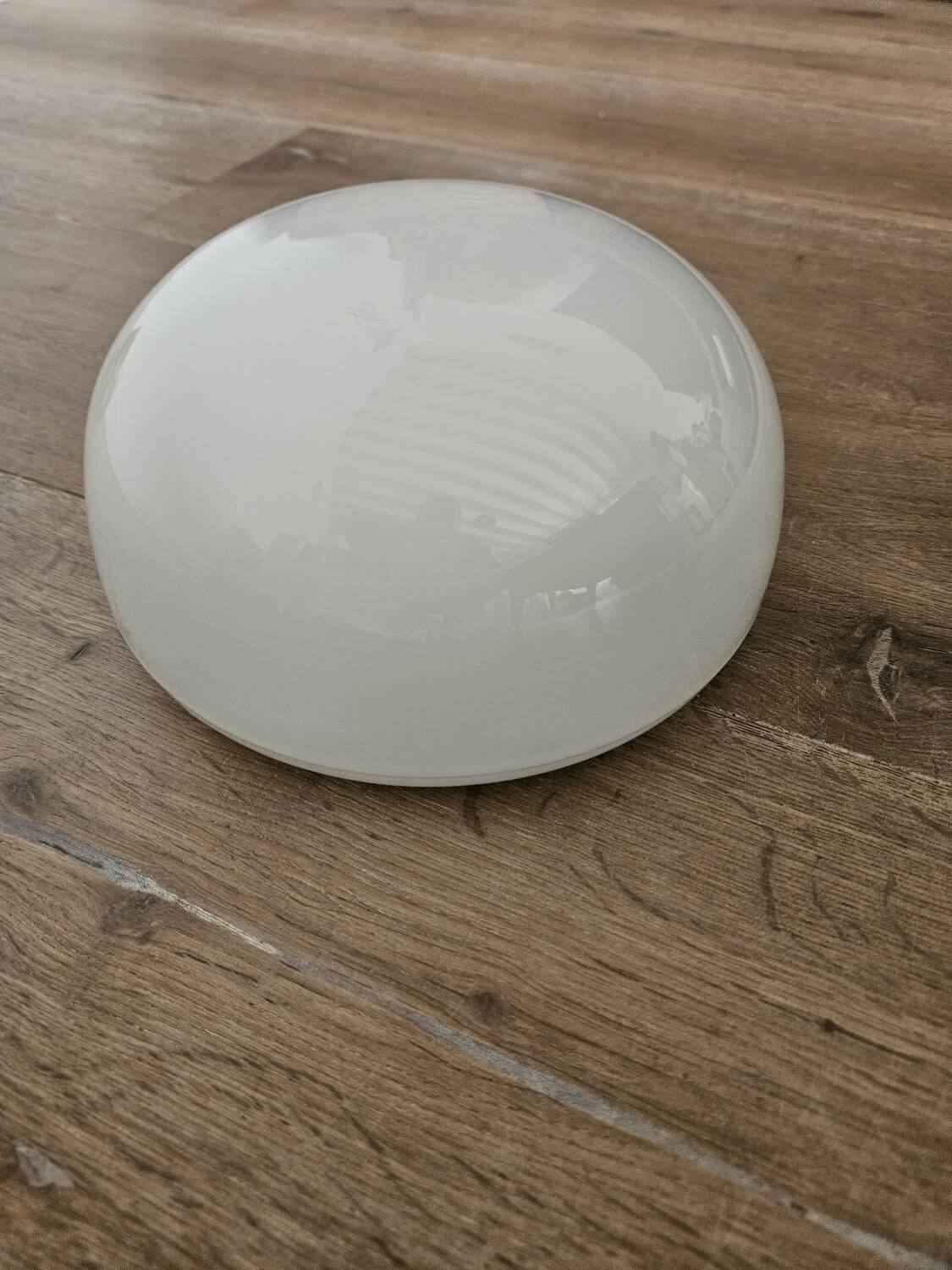 White opaline ceiling light