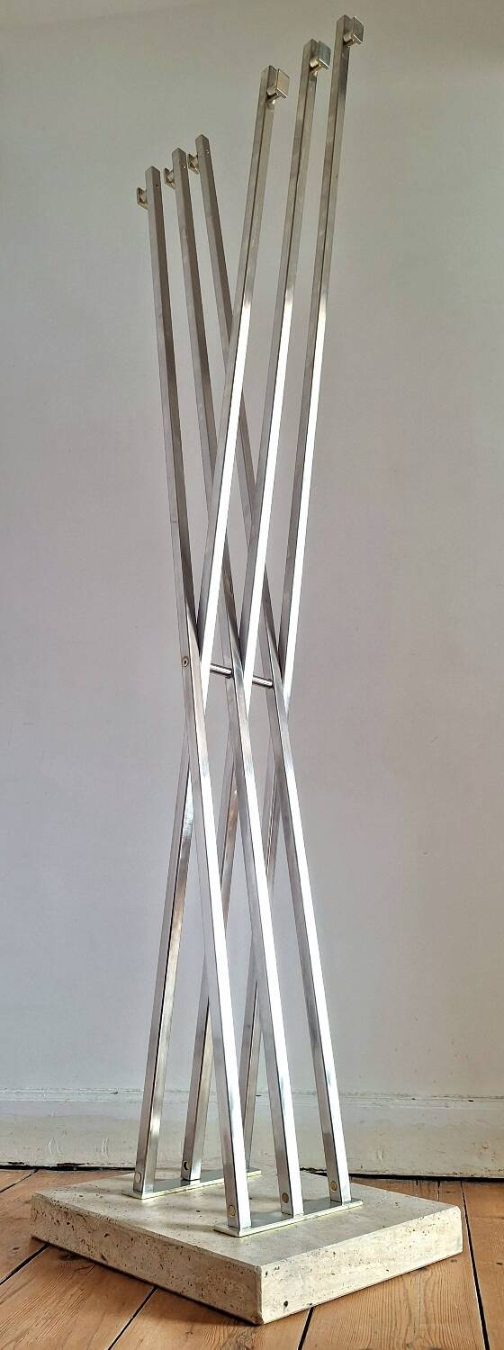 Vintage Roméo Rega coat rack, antique entrance furniture