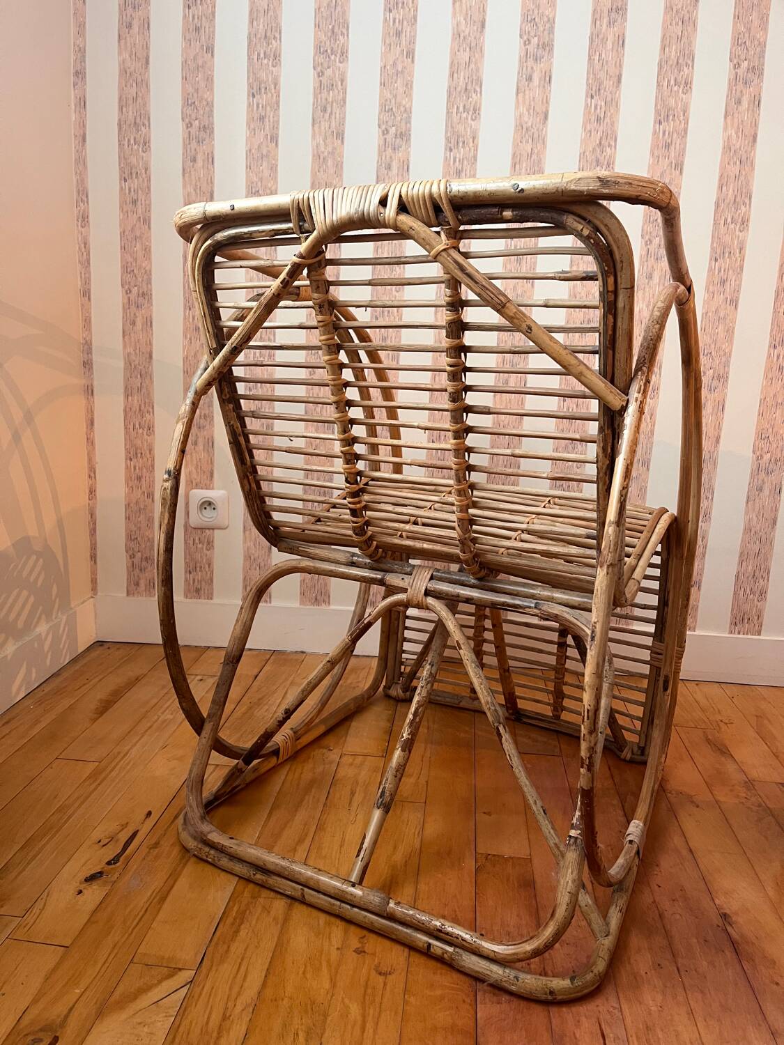 Rattan armchair
