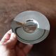 Set of 4 metal coasters or cup holders