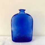 Flacon d’apothicaire en verre bleu cobalt