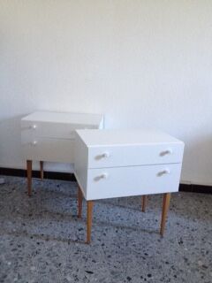 Pair of Scandinavian nightstands