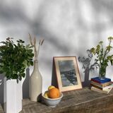 Black and white Brittany lighthouse photographic print