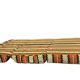 Ensemble de 2 fauteuils/canapés-lits vintage vert orange