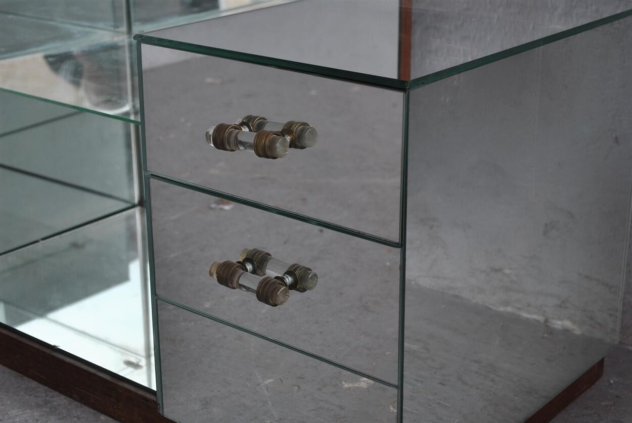 Dressing table mirror style 1940-6 drawers