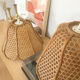 Lot of two rattan flower suspensions