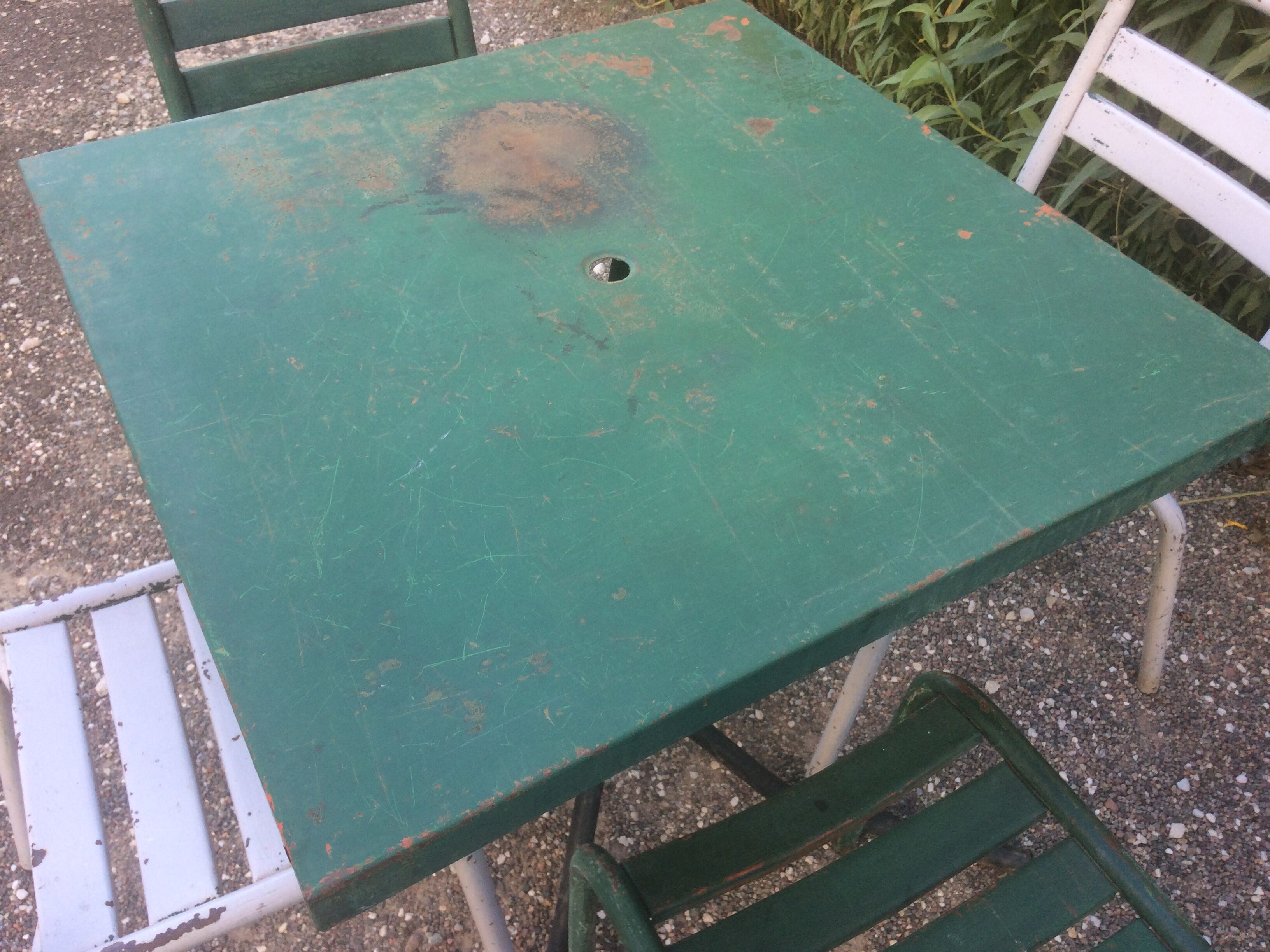 Tolix table and chairs