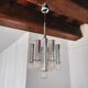 Geometric chandelier, 7 burners, Italy, 1970
