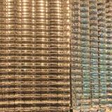 Diamond strips”listelli” murano glass belt chandelier