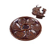 Set of 12 oyster plates – France – vintage – Ø23.5 cm