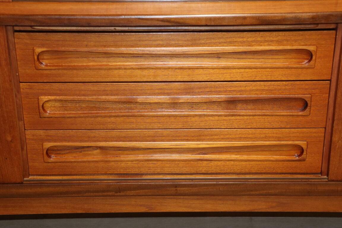 Enfilade haute scandinave édition Samcom en teck, 1960