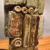 1960s Bernard Rooke Abstract Pottery Ceramic Table Lamp