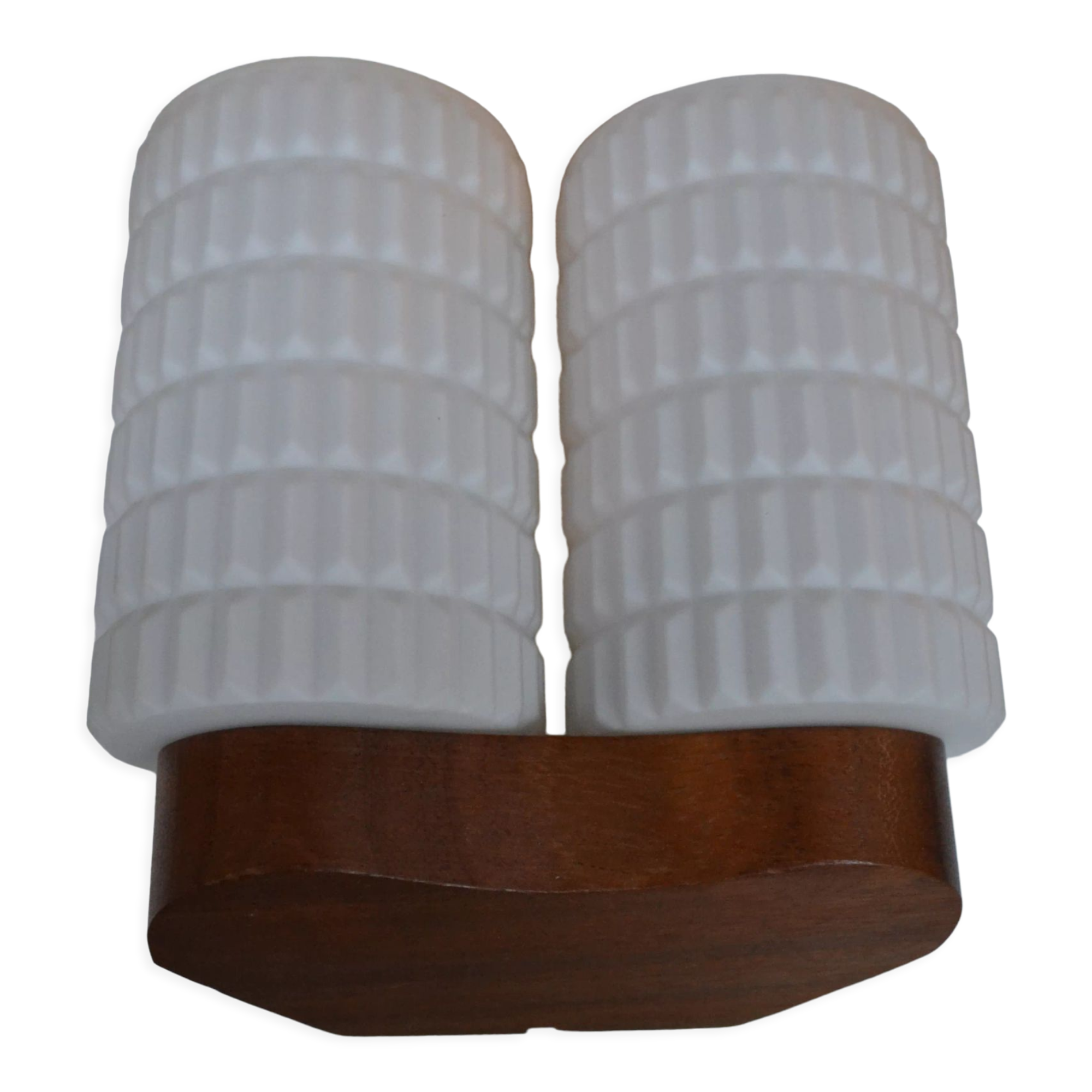 Applique double  scandinave Philips opaline teck