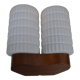 Applique double  scandinave Philips opaline teck