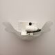 Flower-shaped molded glass wall lamp