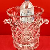 Ice Bucket, Champagne, Wine, 70s Vintage Cut Crystal 26 cm
