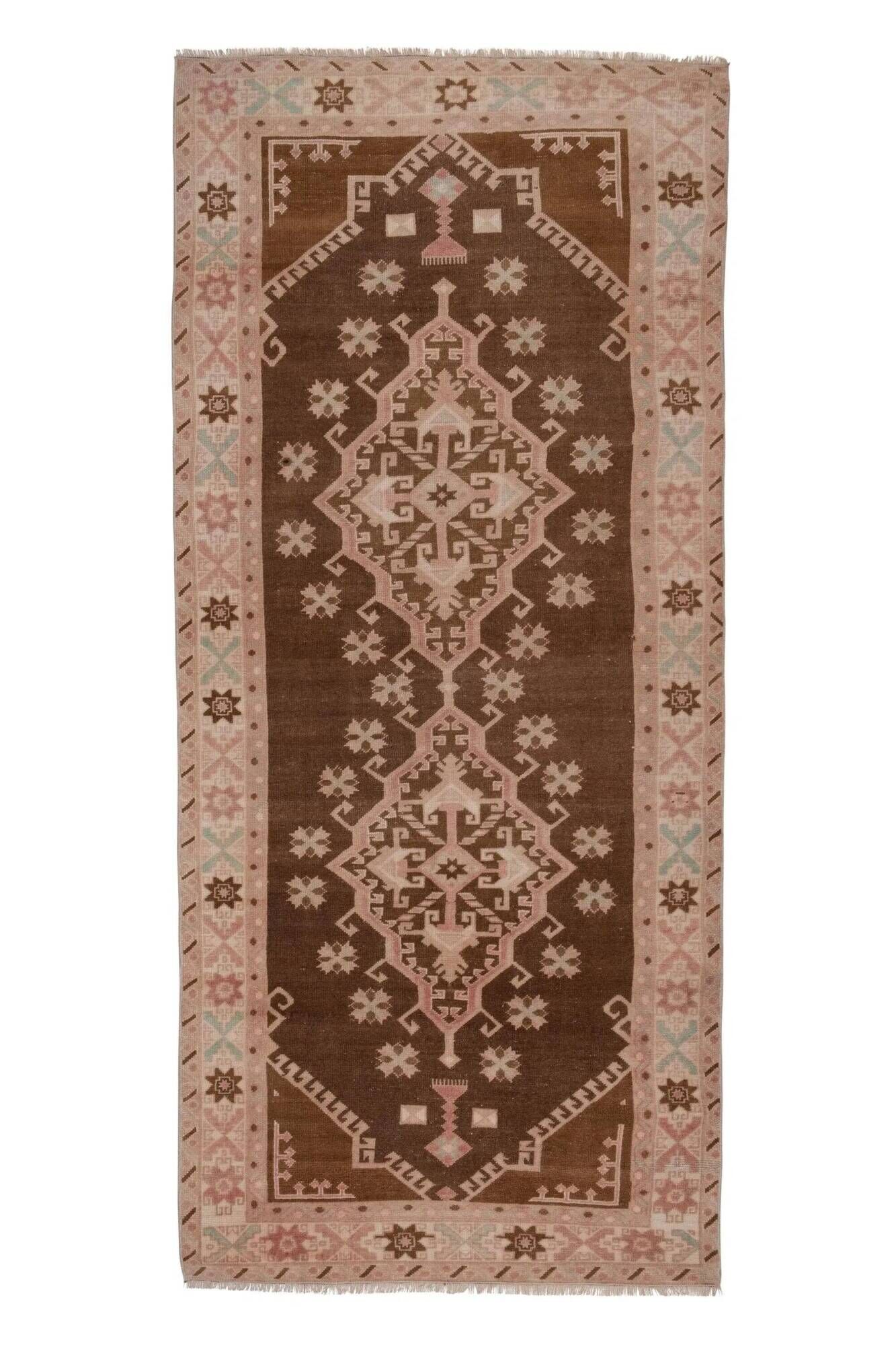 Tapis de couloir turc vintage