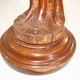 Saddle statue of macif/vintage wooden woman
