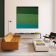 Abstract on canvas 100x100x4cm "Green Softness"