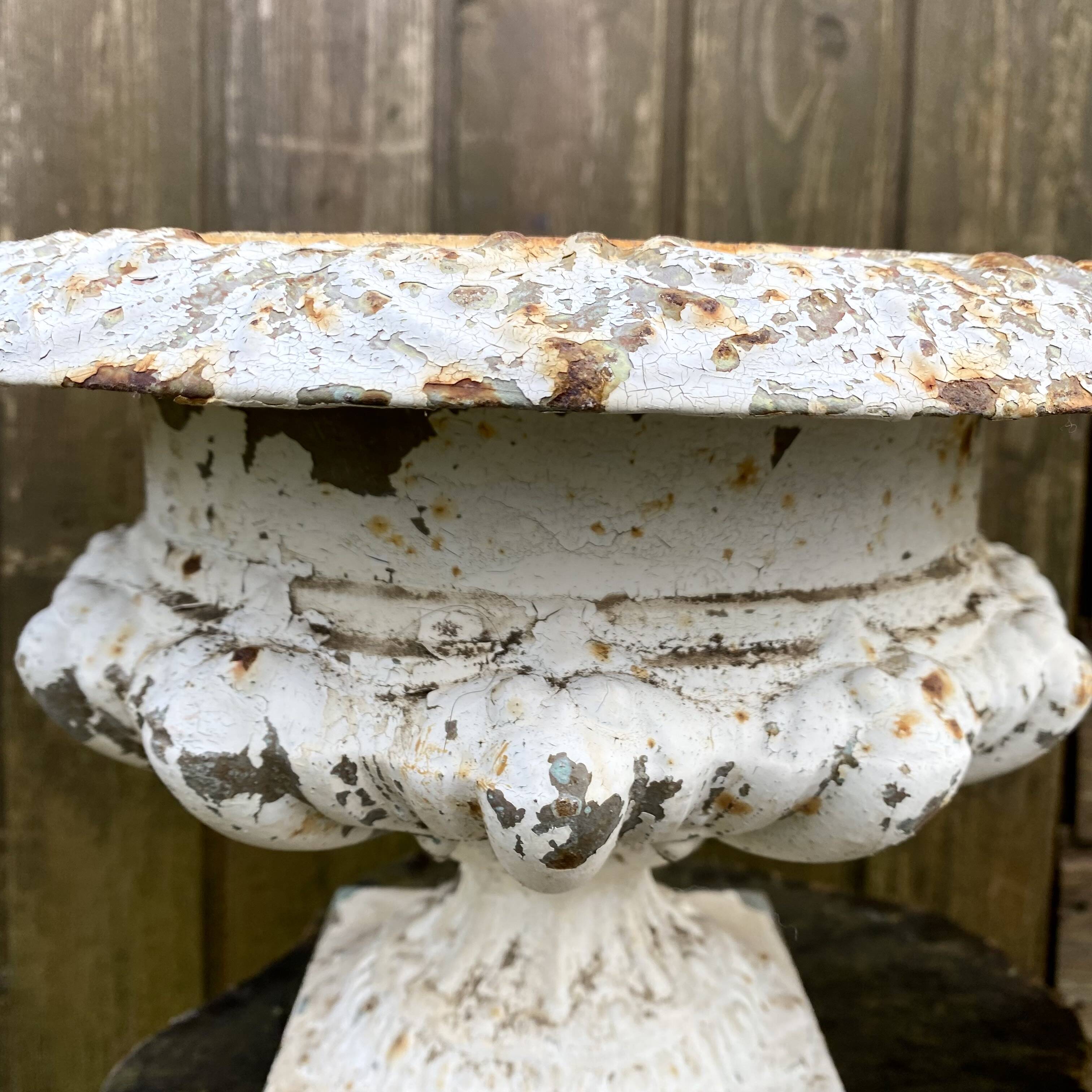 Pair of Médicis planters in cast iron