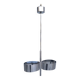 Space age chrome metal pendant light 1970