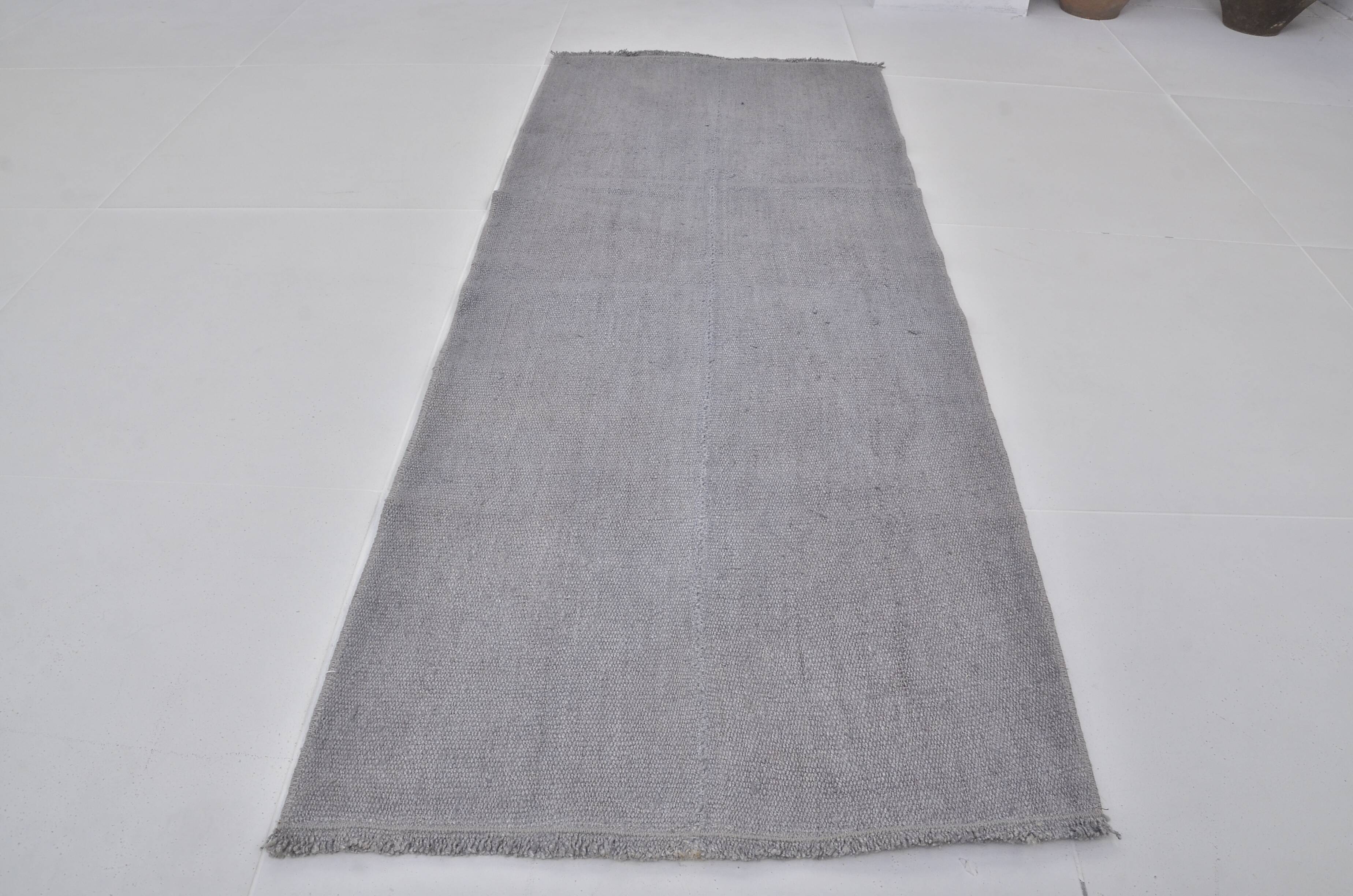 Vintage Grey Hemp Kilim Rug sku 3955