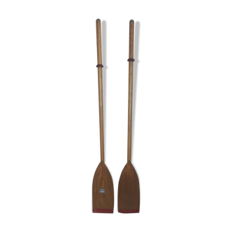 Old vintage oars or paddles 1950
