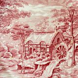 6 English Dinner Plates Alfred Meakin The Mill Staffordshire Diam 25 Cm