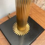 Lamp foot column metal and marble 50s