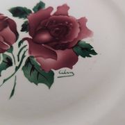 5 assiettes plates Digoin Sarreguemines