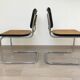 Pair Chairs Cesca B32 Marcel Breuer Cidue 70s