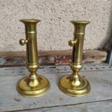 Pair of brass candlesticks