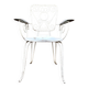 White cast iron garden chair no. 2