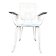 White cast iron garden chair no. 2