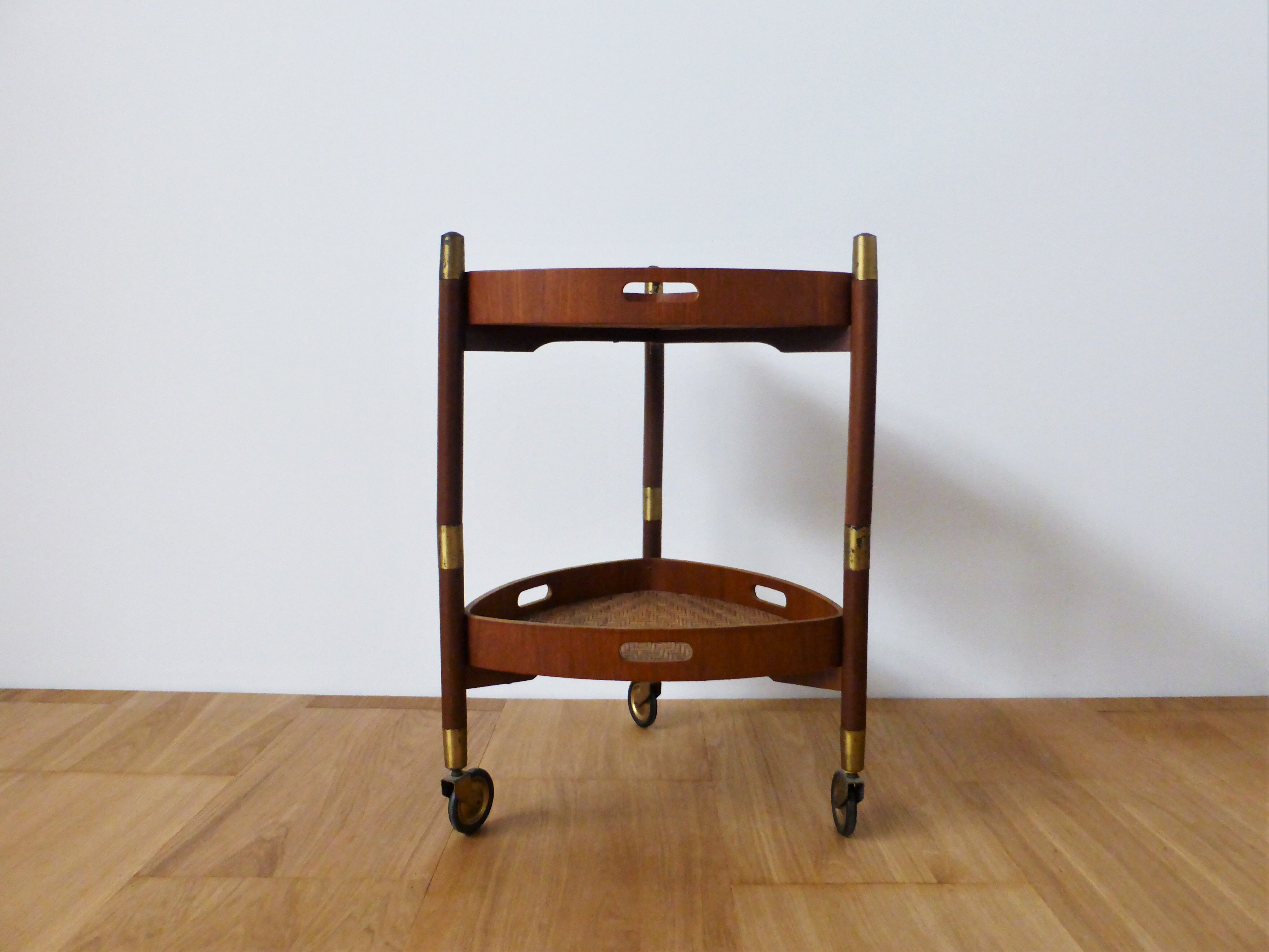 Serving trolley in Teak, Italy, 1950s